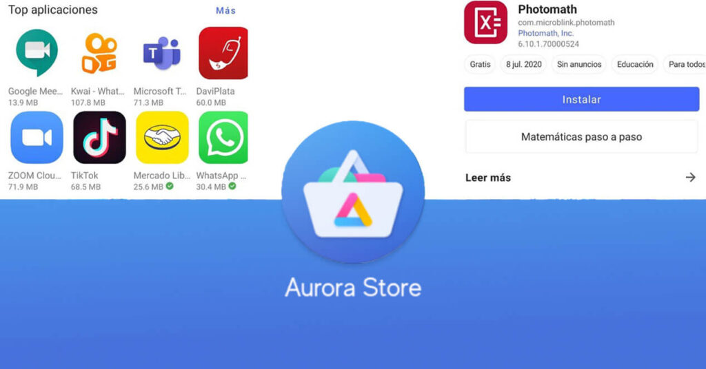 Cómo se utiliza Aurora Store