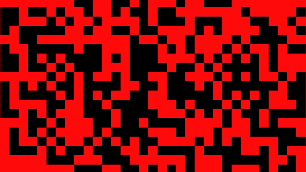 Ejemplo de código QR, el mismo formato que usan los teléfonos para compartir redes WiFi