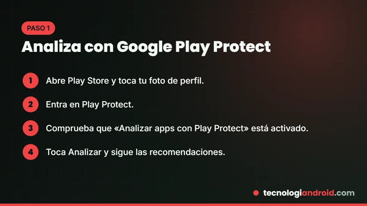 Cómo analizar el celular con Google Play Protect