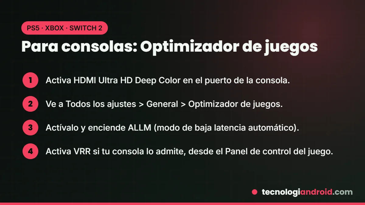 Cómo activar el Optimizador de juegos en un TV LG