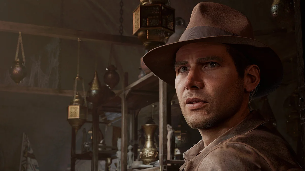 Captura de Indiana Jones y el Gran Círculo, juego con trazado de rayos completo
