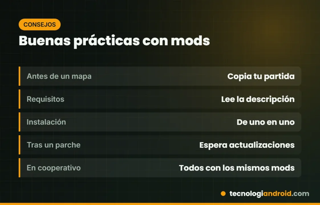 Buenas prácticas para instalar mods en SnowRunner sin romper la partida