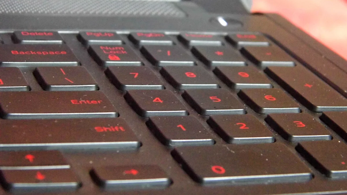 Teclado de un portátil